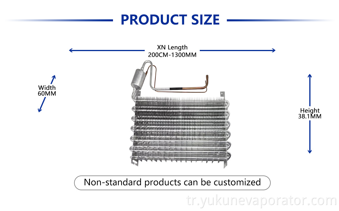 Daha iyi kalite için daha serin kanatlı evaporatör Cooler Finned Evaporator For Better Quality